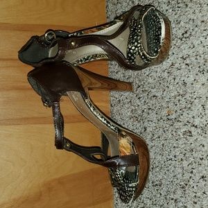 Qupid Designer Strappy High Heels